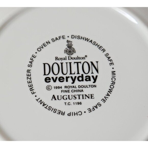 4 Vintage Royal Doulton Everyday Augustine Salad Plates - Picture 5 of 6